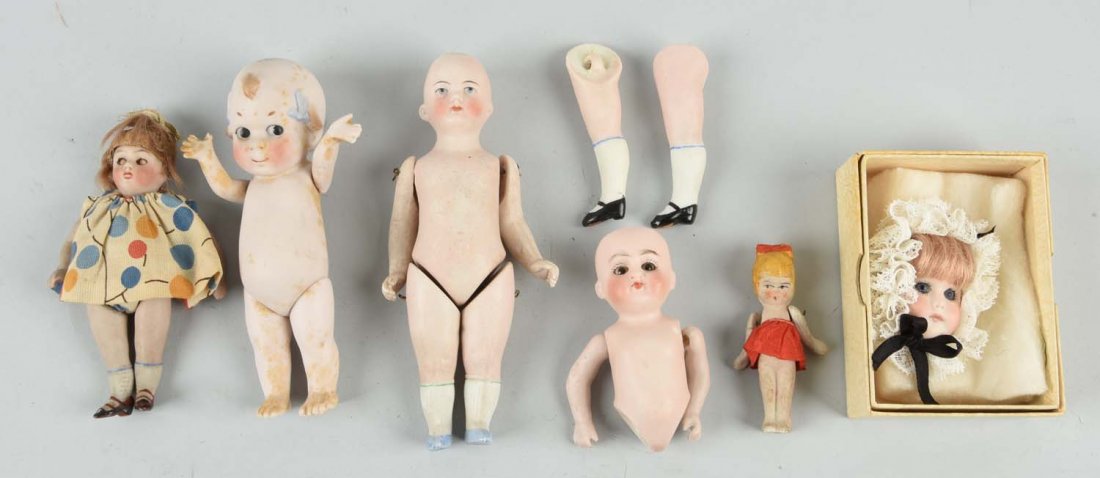 Lot Of 4: German All Bisque Dolls. (1 of 1)