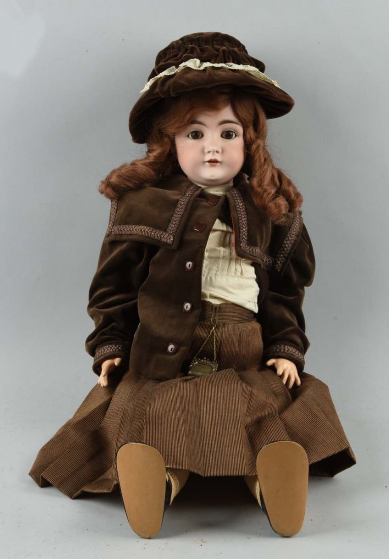 Antique Large German Bisque Head Doll. (1 of 2)