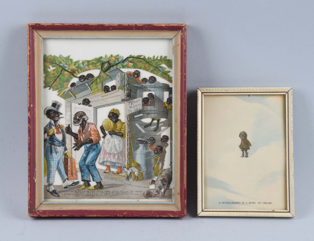 Lot Of 2: Black American Framed Pieces. (1 of 1)