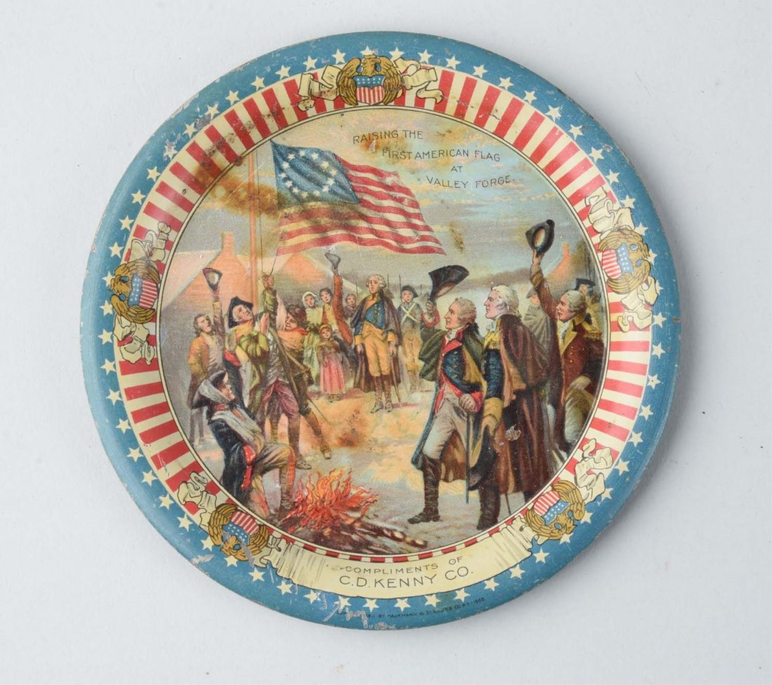 Raising The First American Flag Tip Tray. (1 of 1)