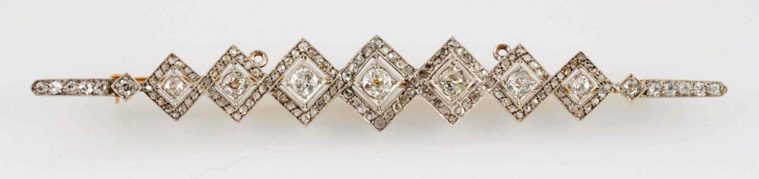 Victorian 2.50ct. Diamond Pin. (1 of 2)