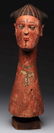 Folk Art Carved Wooden Head.
