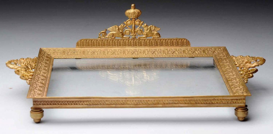 French Empire Gilt Bronze Tray. (1 of 1)