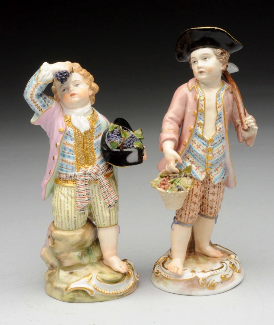 Lot Of 2: 19th Century Meissen Figures. (1 of 2)
