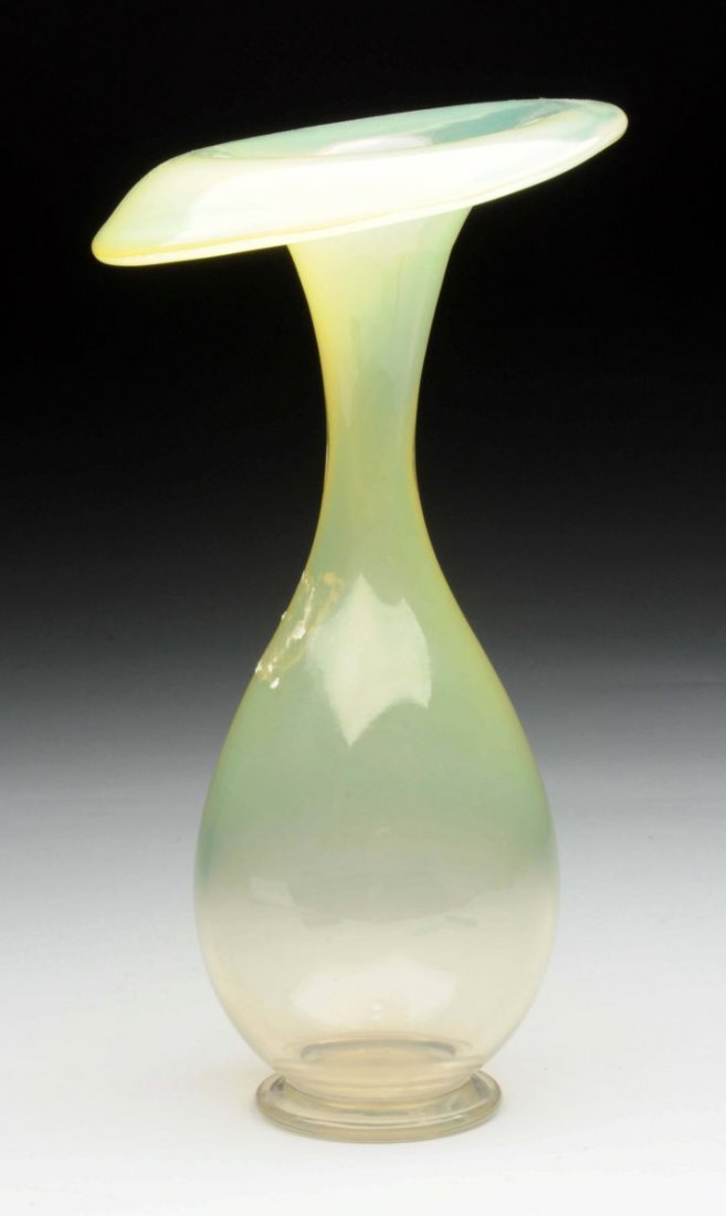 Signed Orrefors Trumpet Vase. (1 of 3)