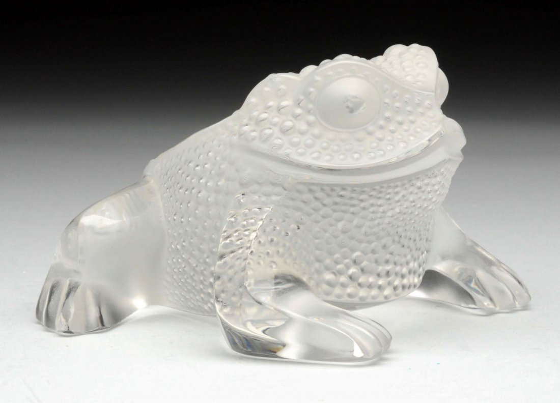 Lalique Glass Frog. (1 of 2)