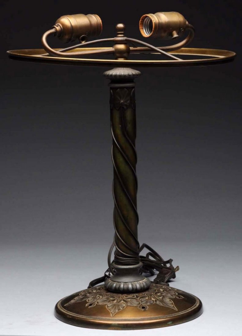 Bronze Art Nouveau Lamp Base. (1 of 1)
