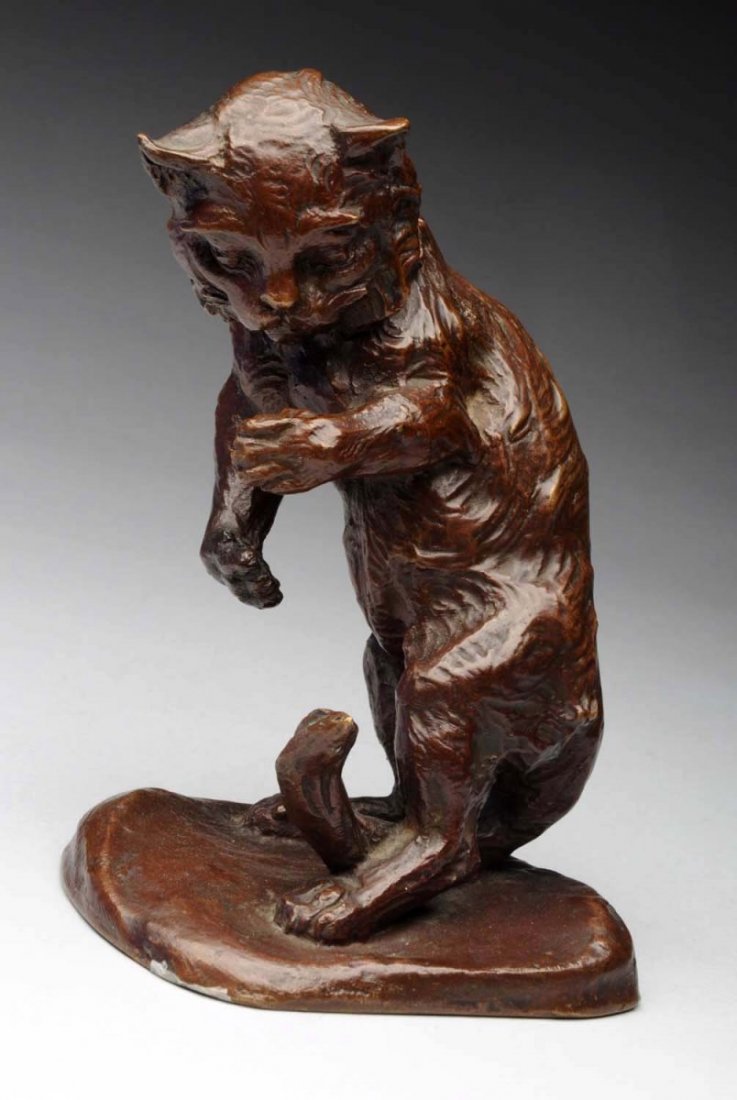 American Bronze Cat.: Fine Kunst Foundries, New York. No damage or repairs. Condition (Excellent). Size 7'' T.