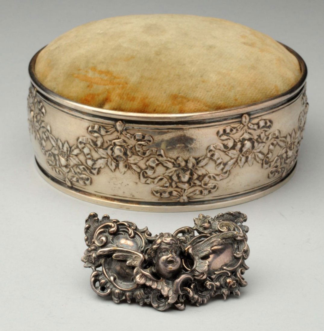 Gorham Sterling Pin Cushion. (1 of 4)