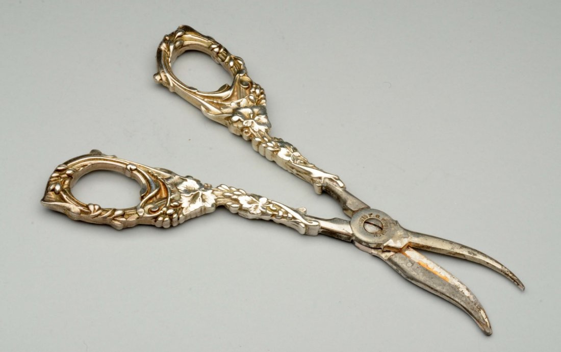 Pair of Sterling Grape Scissors. (1 of 3)