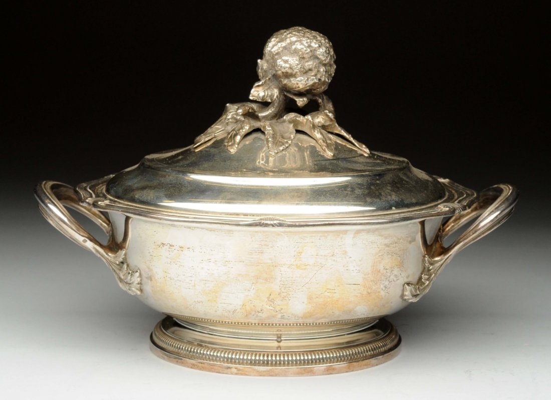 A Puiforcat Silver Covered Dish. (1 of 2)