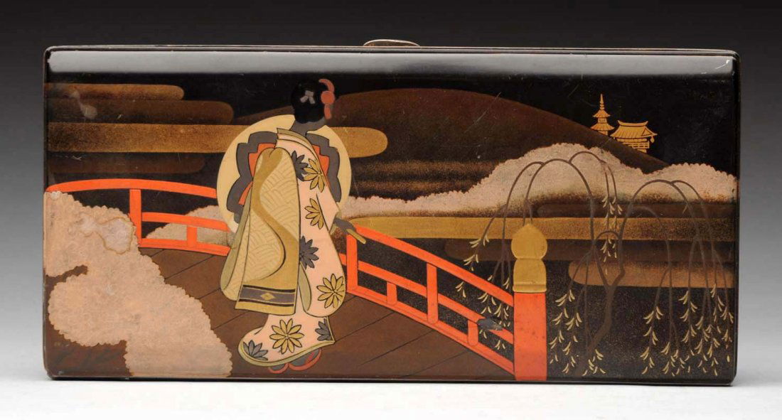 Japanese Silver Cigarette Case. (1 of 3)