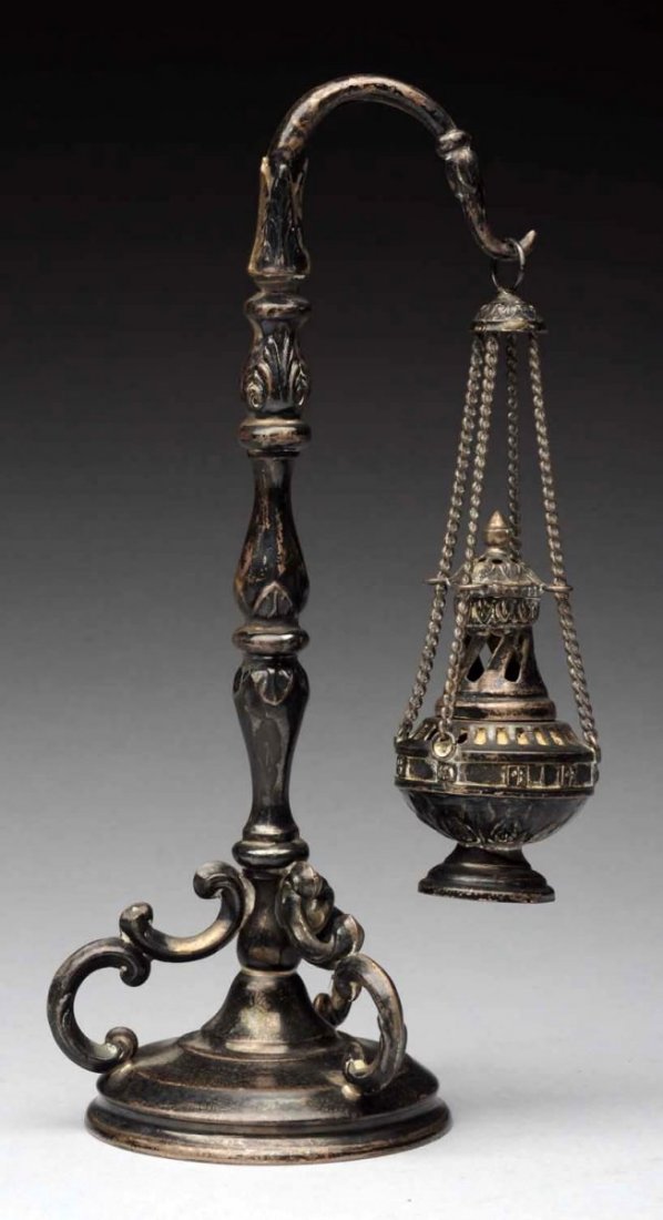 Continental Silver Judaica Incense Burner. (1 of 3)