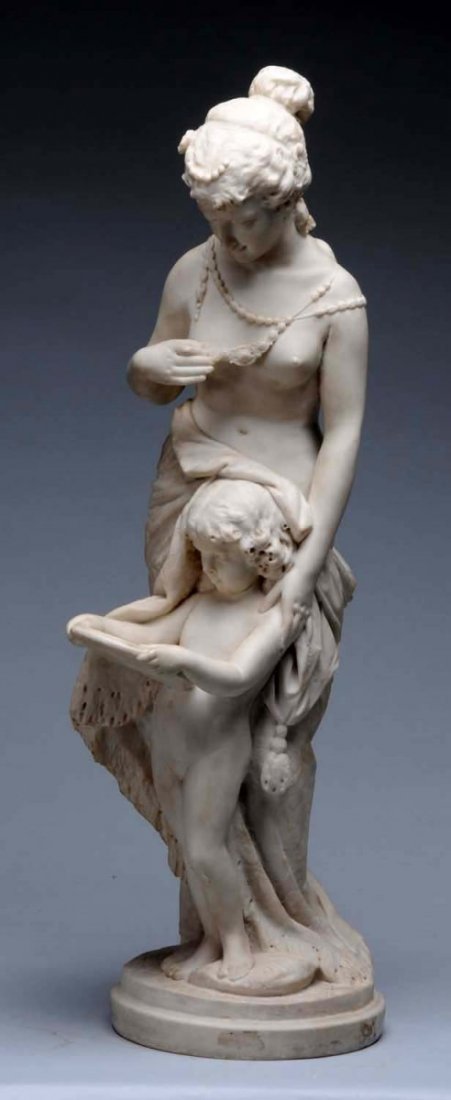 Italian Marble Sculpture of Mother & Child. (1 of 6)
