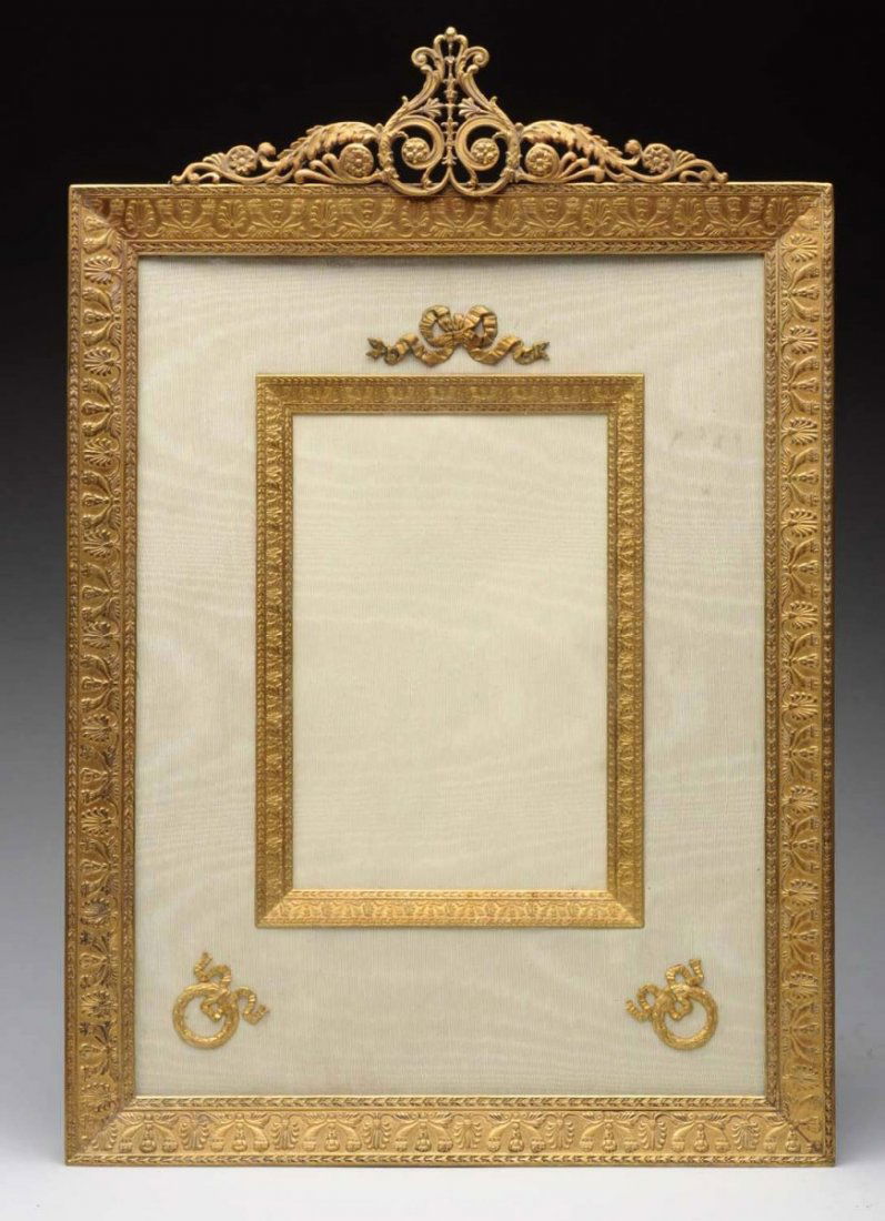 French Empire Style Bronze Picture Frame. (1 of 2)