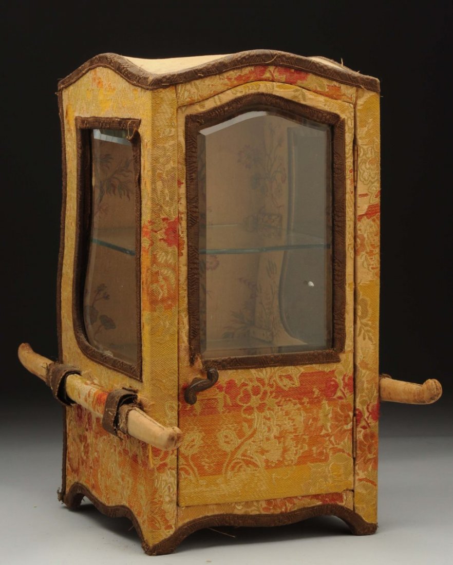 French Miniature Sedan Chair Display Cabinet. (1 of 3)