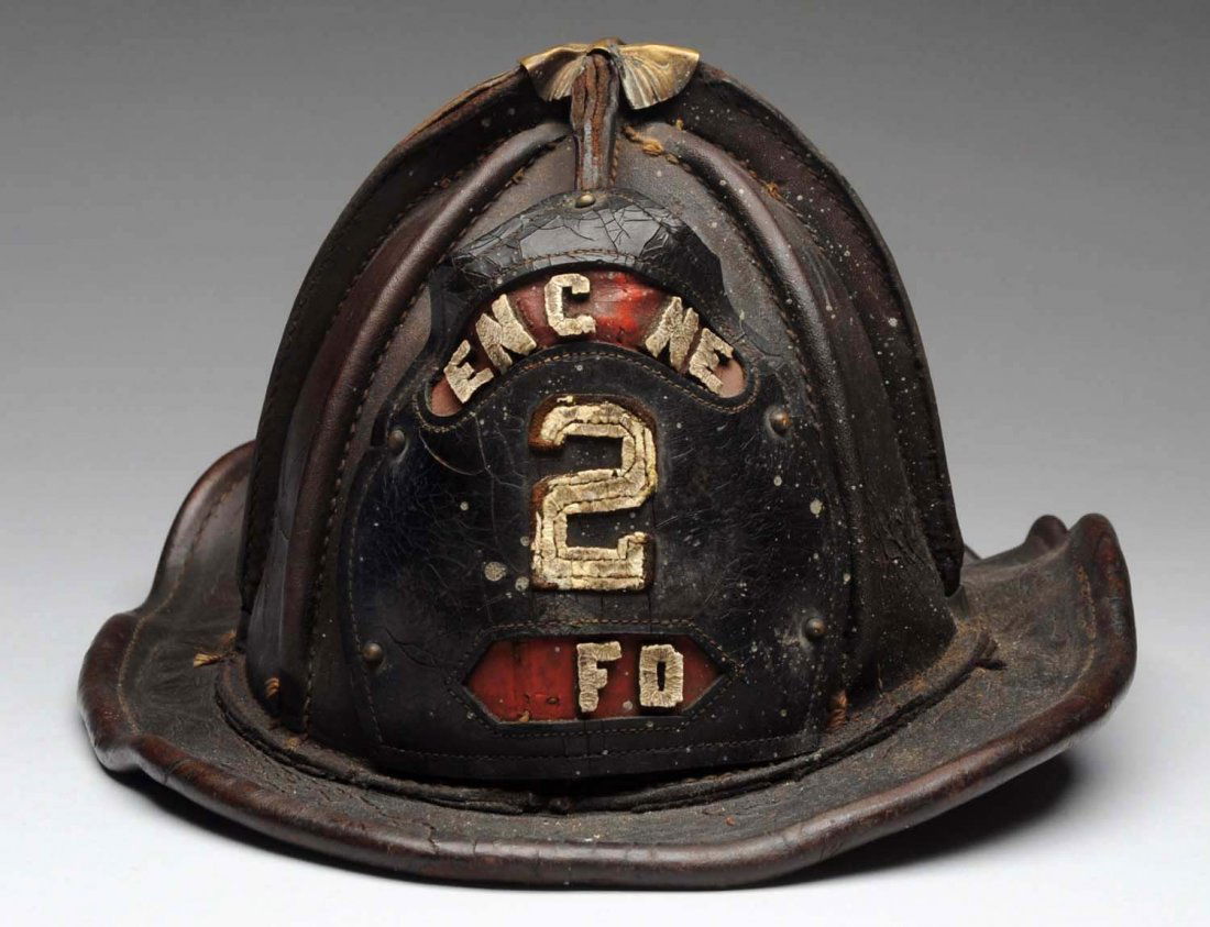 Antique Firefighter's Helmet. (1 of 6)