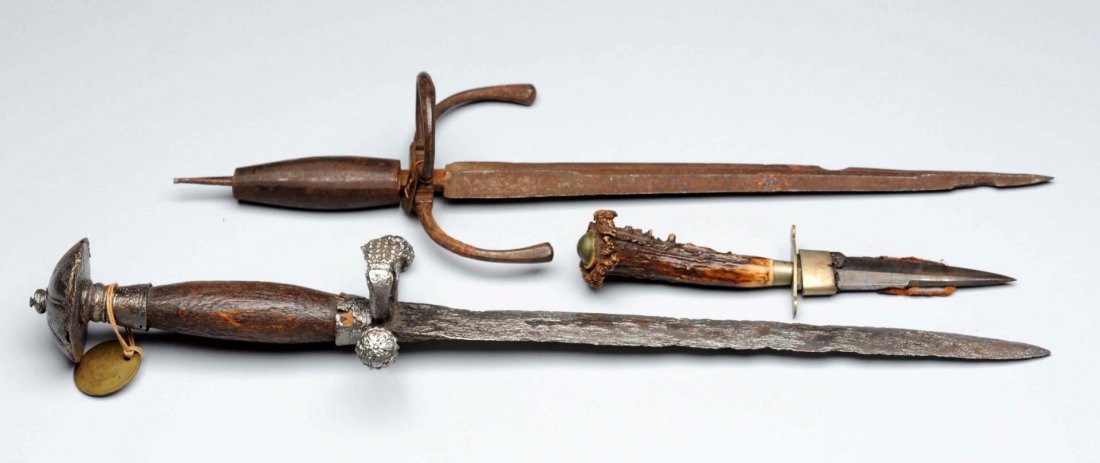Lot Of 3: European Daggers. (1 of 8)