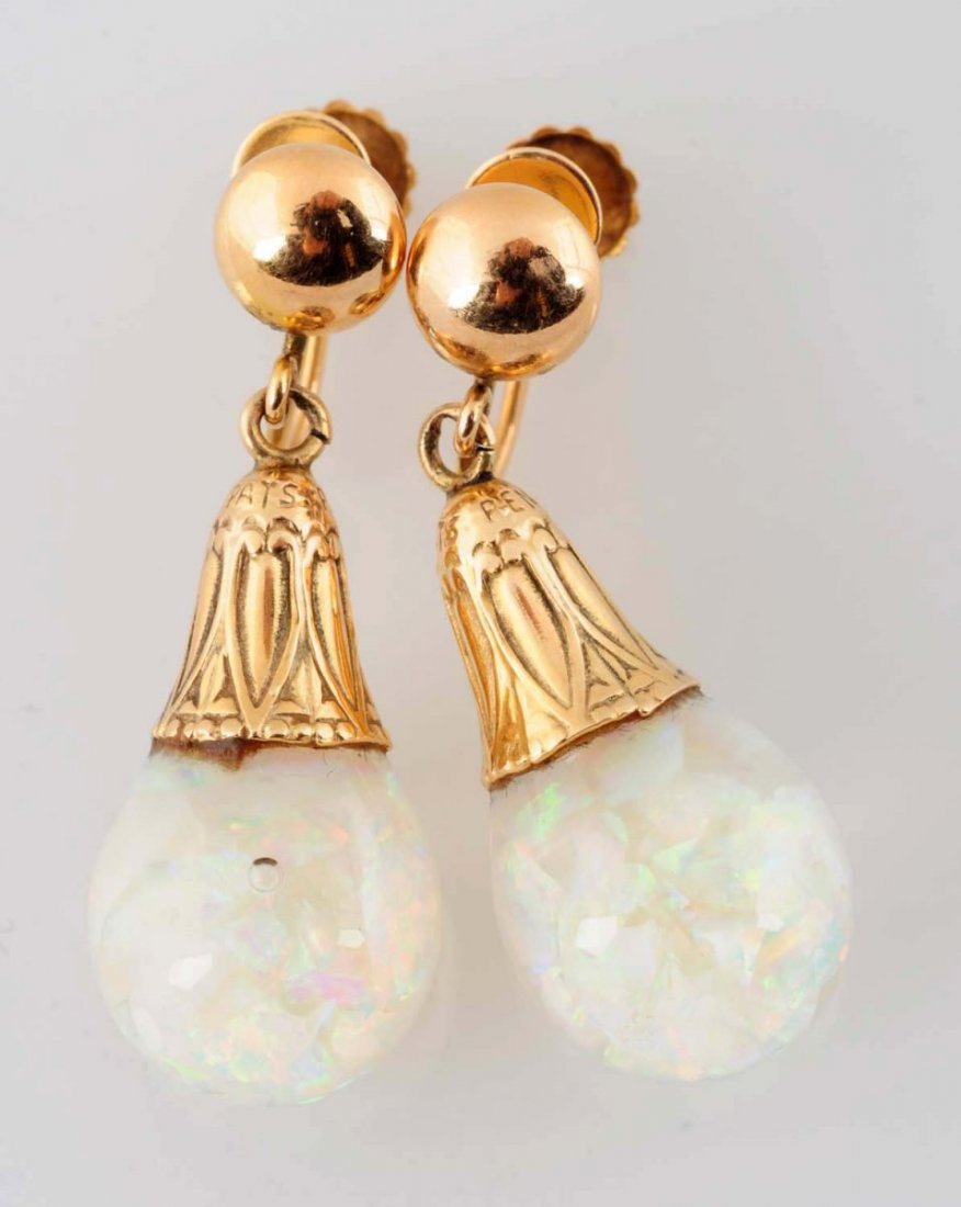 Opal Snow Globe Earrings. (1 of 3)