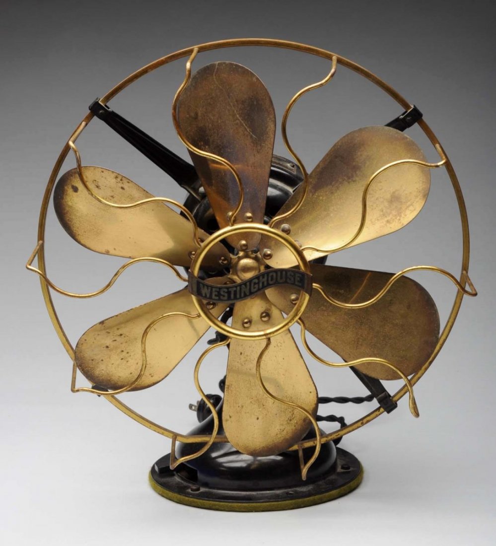 Early Brass Westinghouse Fan. (1 of 4)
