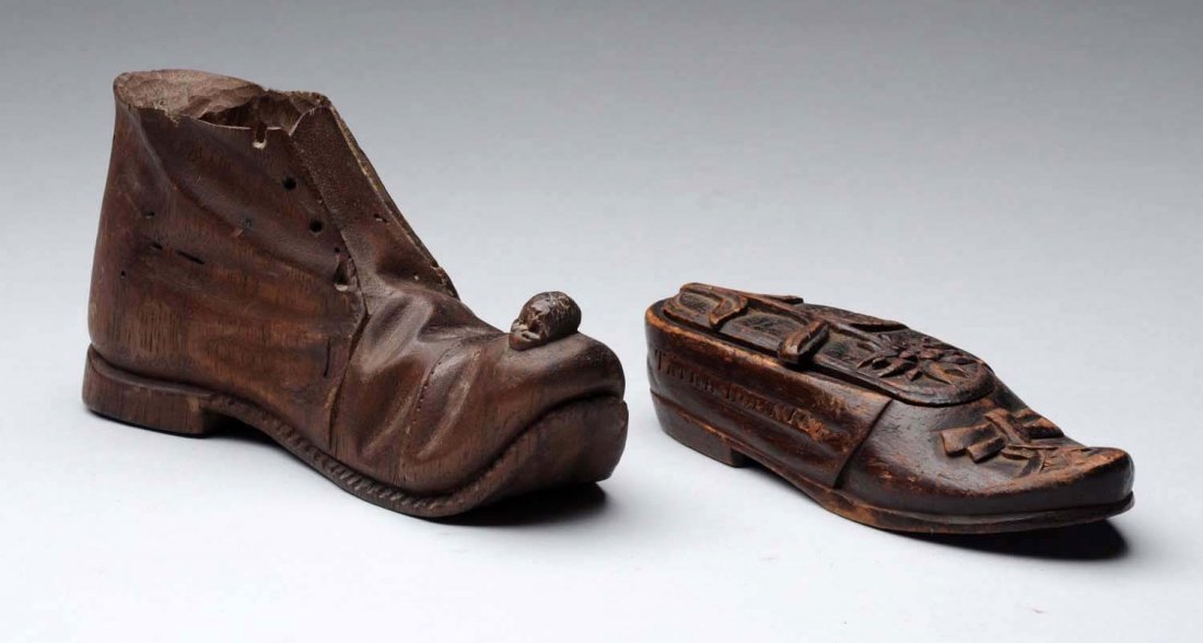 Lot Of 2: Wooden Shoes. (1 of 2)