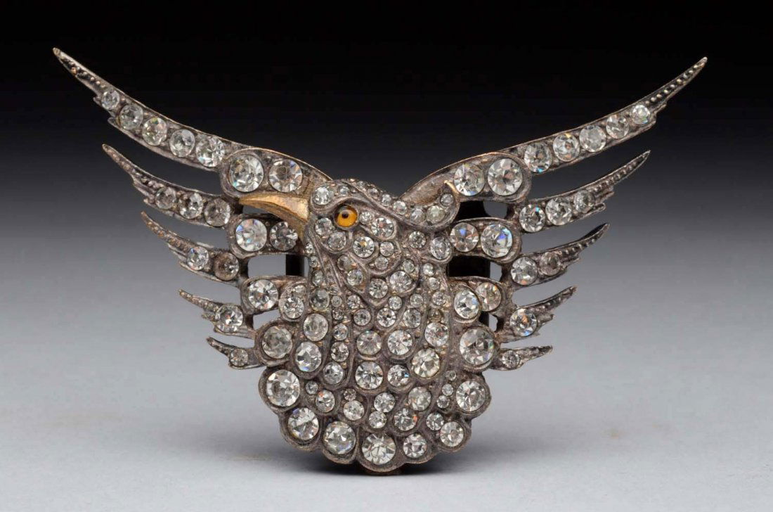 French Gilt & Silver Plate Buckle with Phoenix. (1 of 2)