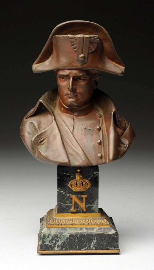 French Bronze Bust of Napoleon by Linedo. (1 of 3)