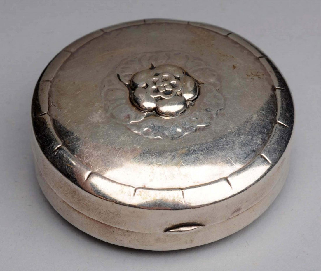 Georg Jensen Silver Miniature Hinged Box. (1 of 2)