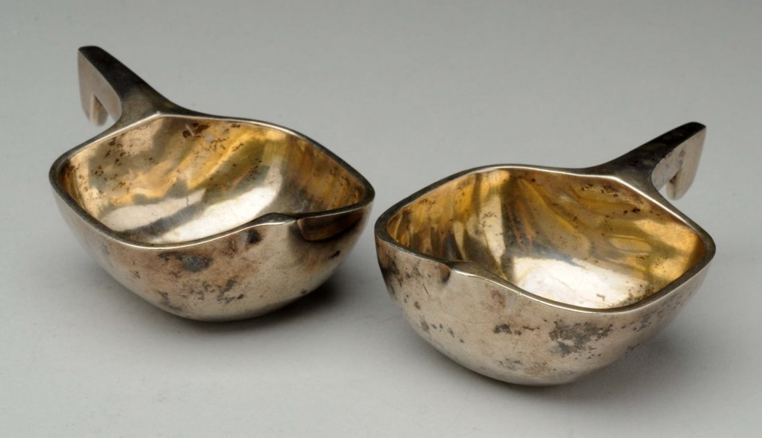 Pair of Russian Silver Kovsh Cups. (1 of 3)