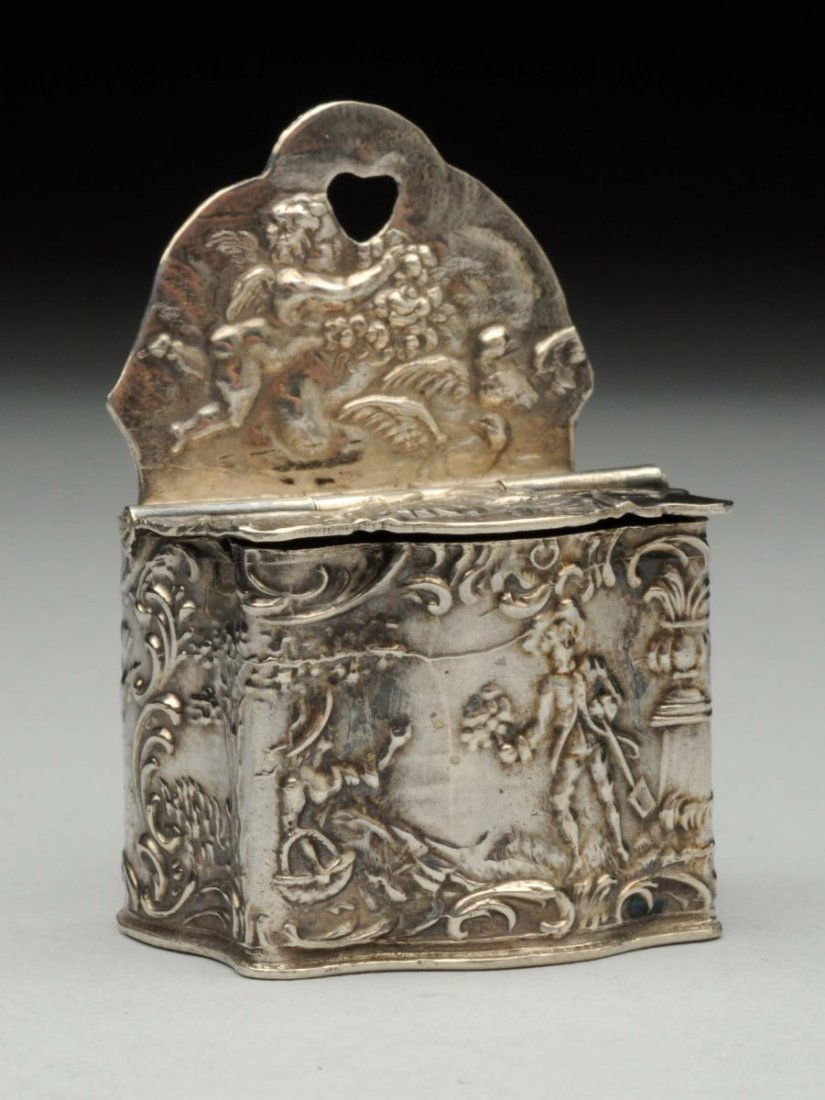 Continental Silver Figural Pill Box. (1 of 4)