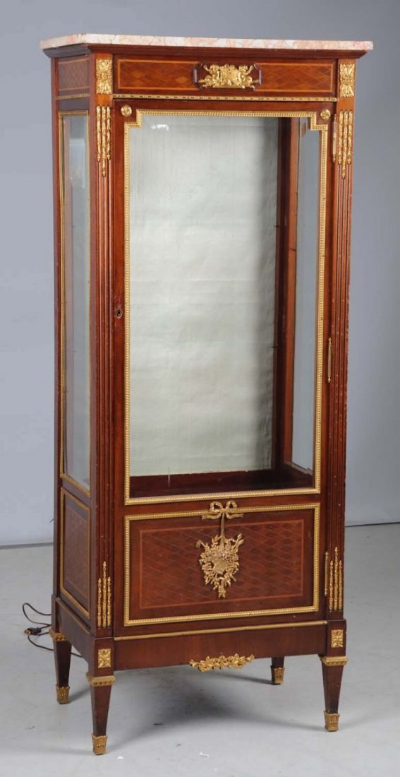 Large Glass & Wooden Display Cabinet. (1 of 3)