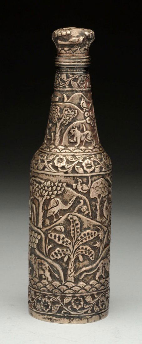 Asian Silver Bottle. (1 of 2)