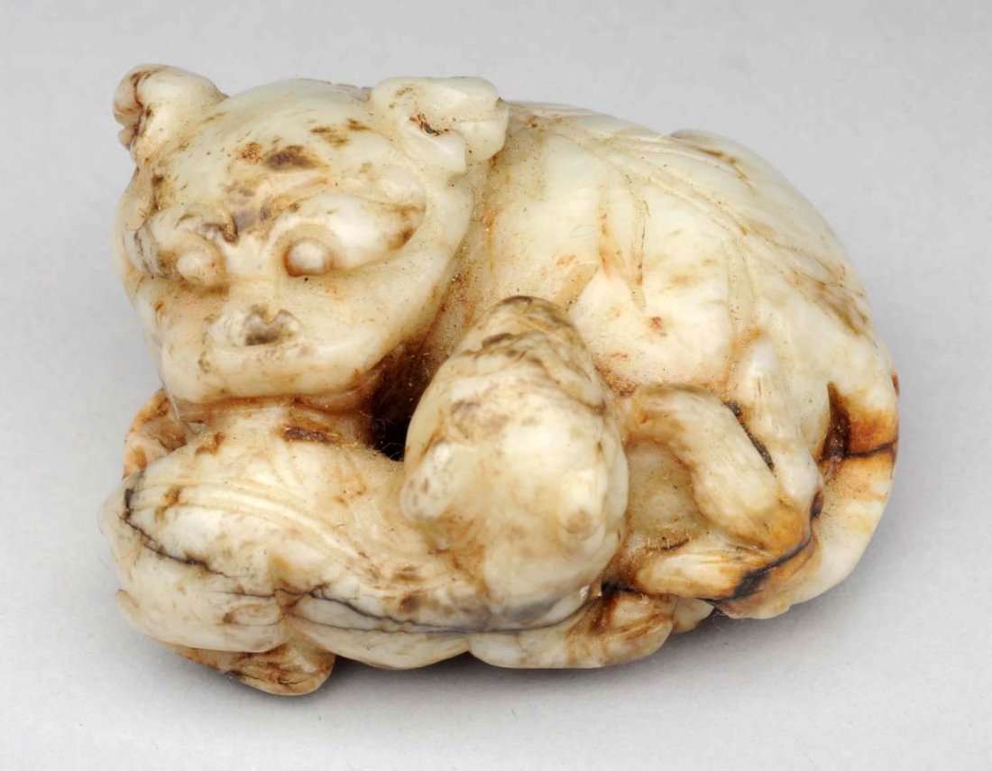 Chinese Carved Stone Dog. (1 of 2)