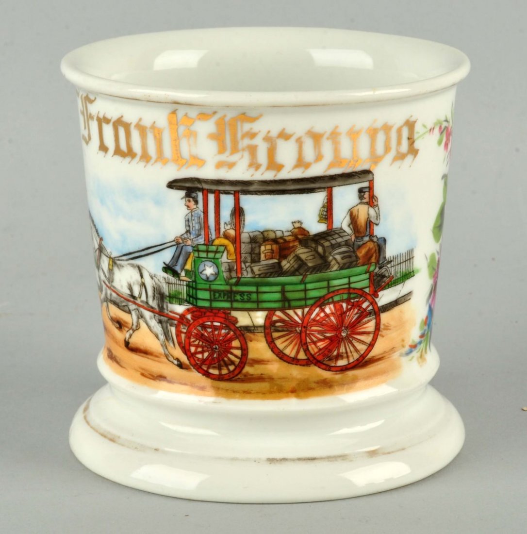 Horse Drawn Delivery Wagon Shaving Mug. (1 of 4)