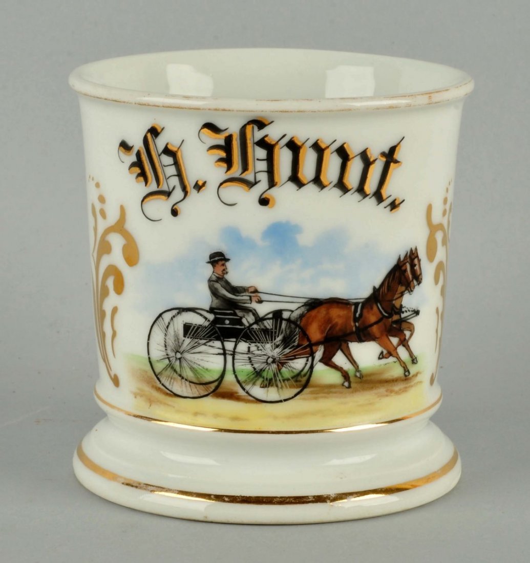 Horse Drawn Carriage Shaving Mug. (1 of 4)