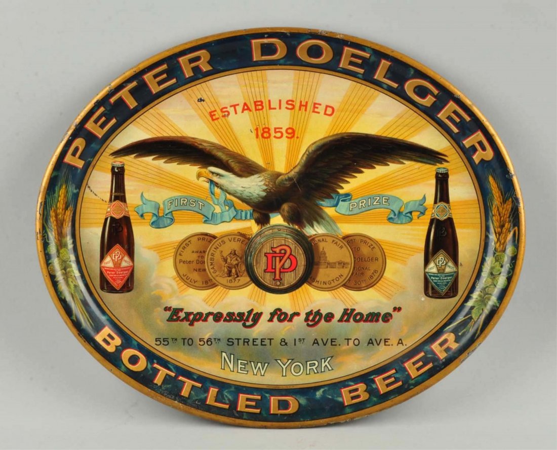 Peter Doelger Beer Advertising Tray. (1 of 2)