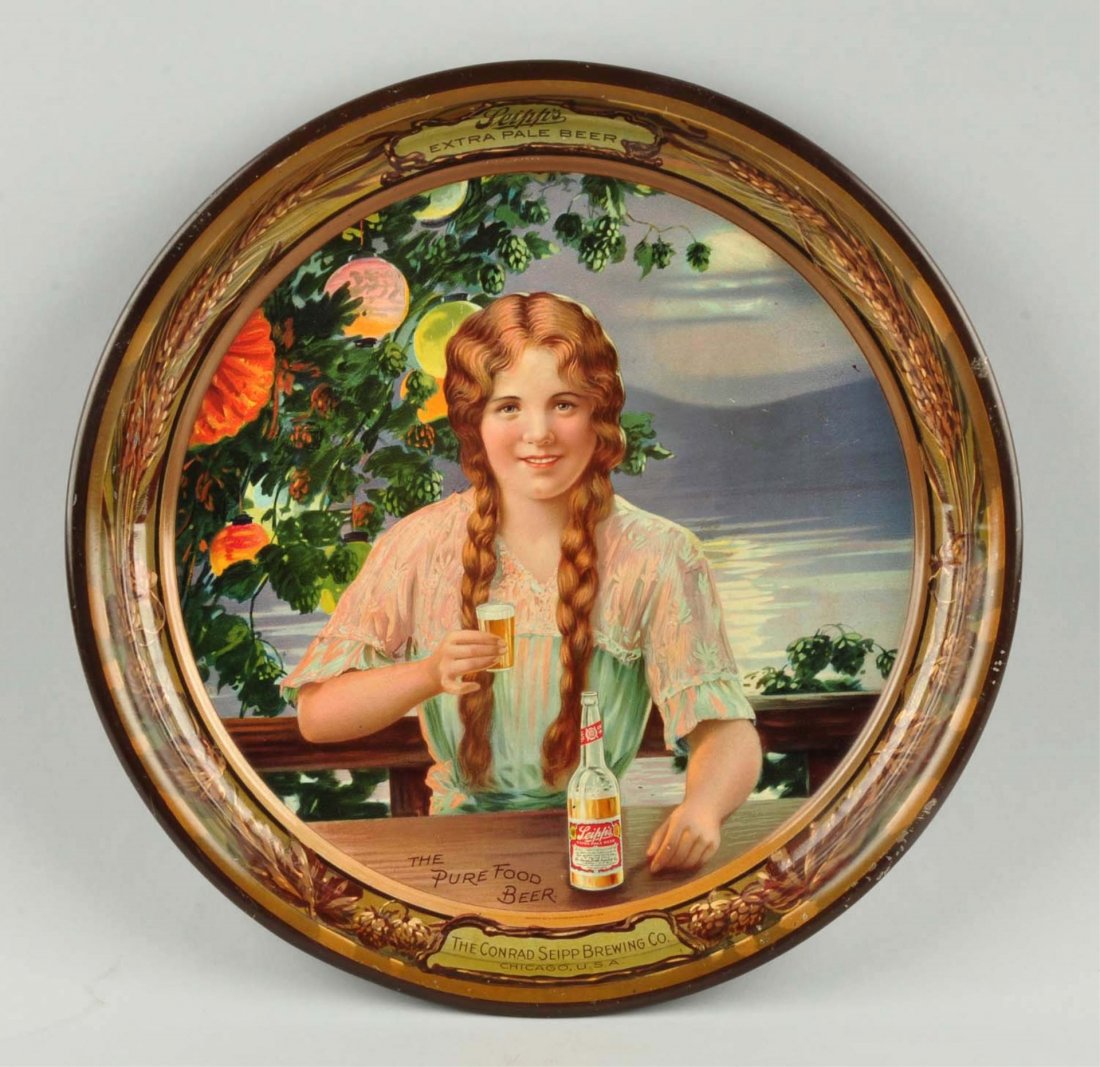 Seipp Brewing Co. Advertising Tray. (1 of 2)