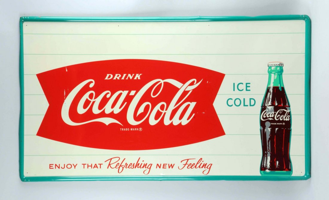 1960s Coca-Cola Tin Sign. (1 of 1)