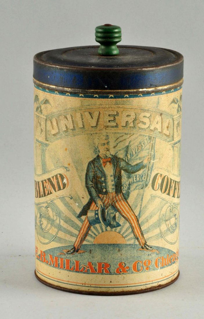 Universal Coffee Uncle Sam Tin. (1 of 4)