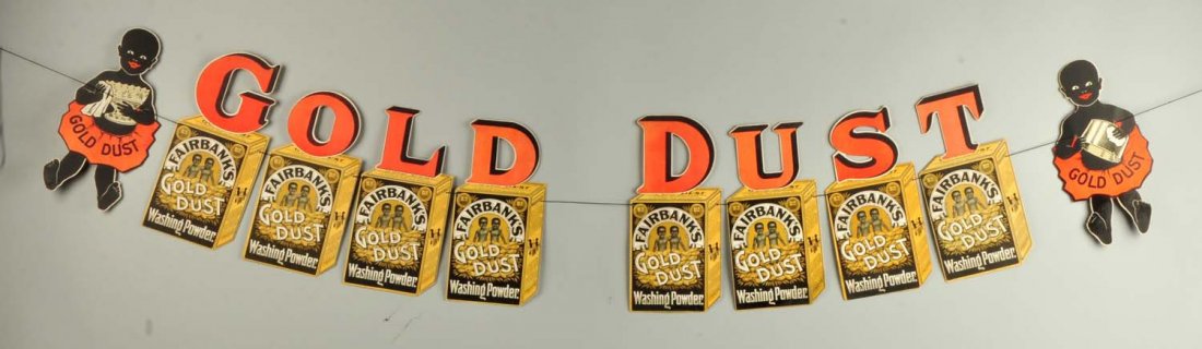Gold Dust Hanging Die Cut Advertising Sign. (1 of 7)