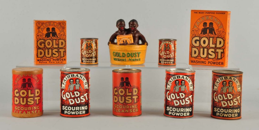 Lot of 10: Gold Dust Advertising Tins and Boxes. (1 of 3)