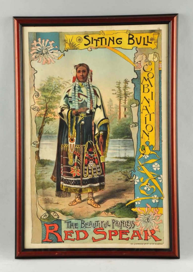 Sitting Bull Combination Advertising Poster. (1 of 2)