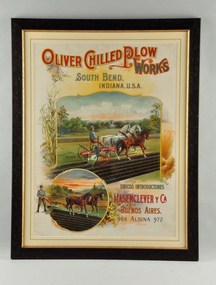 Oliver Chilled Plow Works Advertising Poster. (1 of 1)