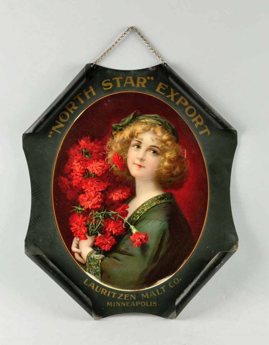 North Star Export Lauritzen Malt Advertising Sign (1 of 2)