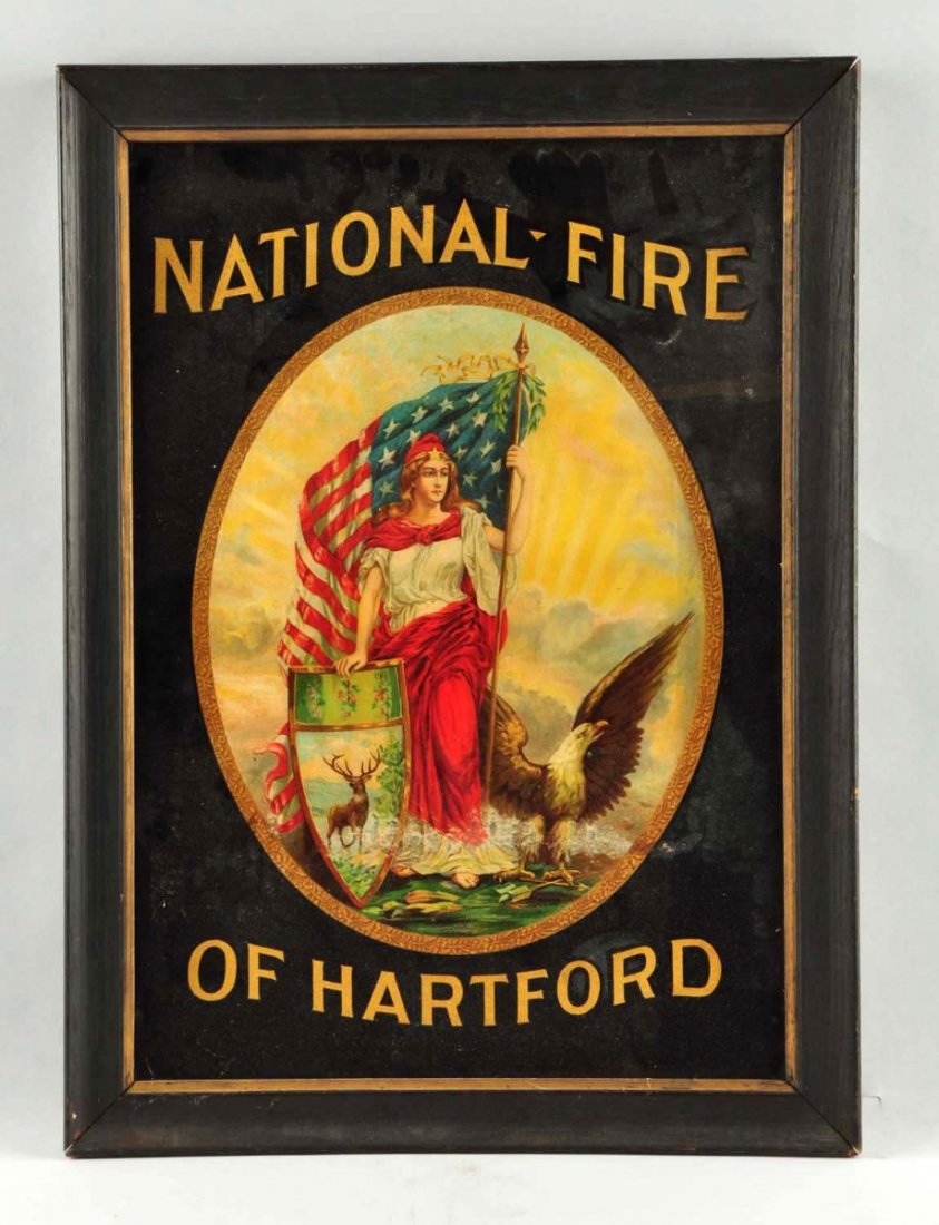 National Fire Of Hartford Advertisement Sign. (1 of 1)