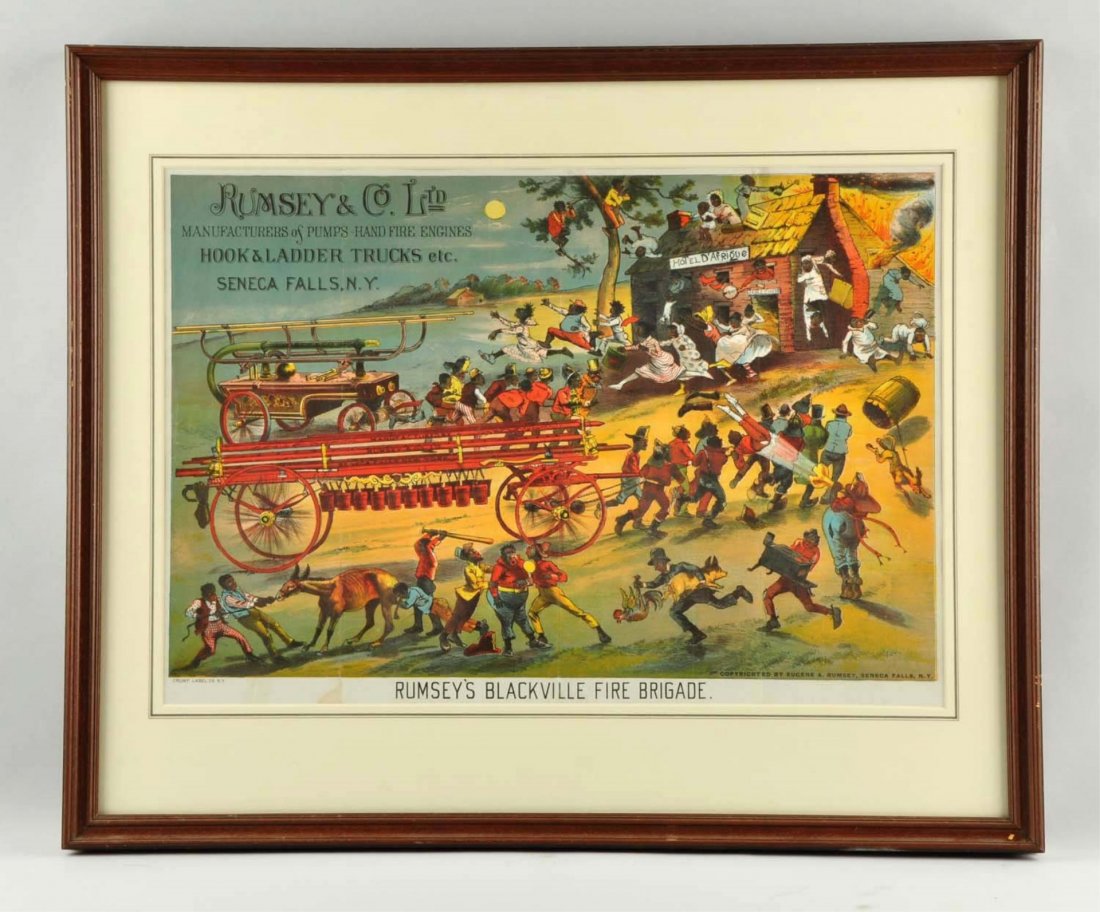 Rumsey's & Co. Hooked & Ladder Advertising Poster. (1 of 1)