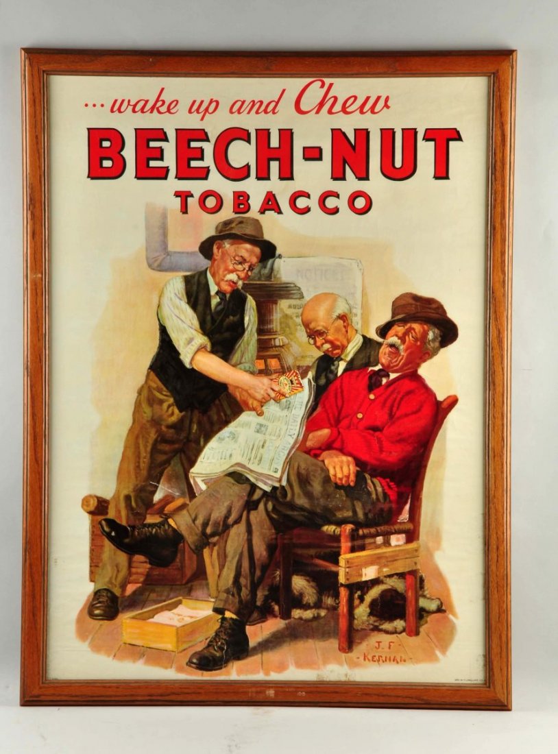 Beech Nut Tobacco Paper Sign. (1 of 5)