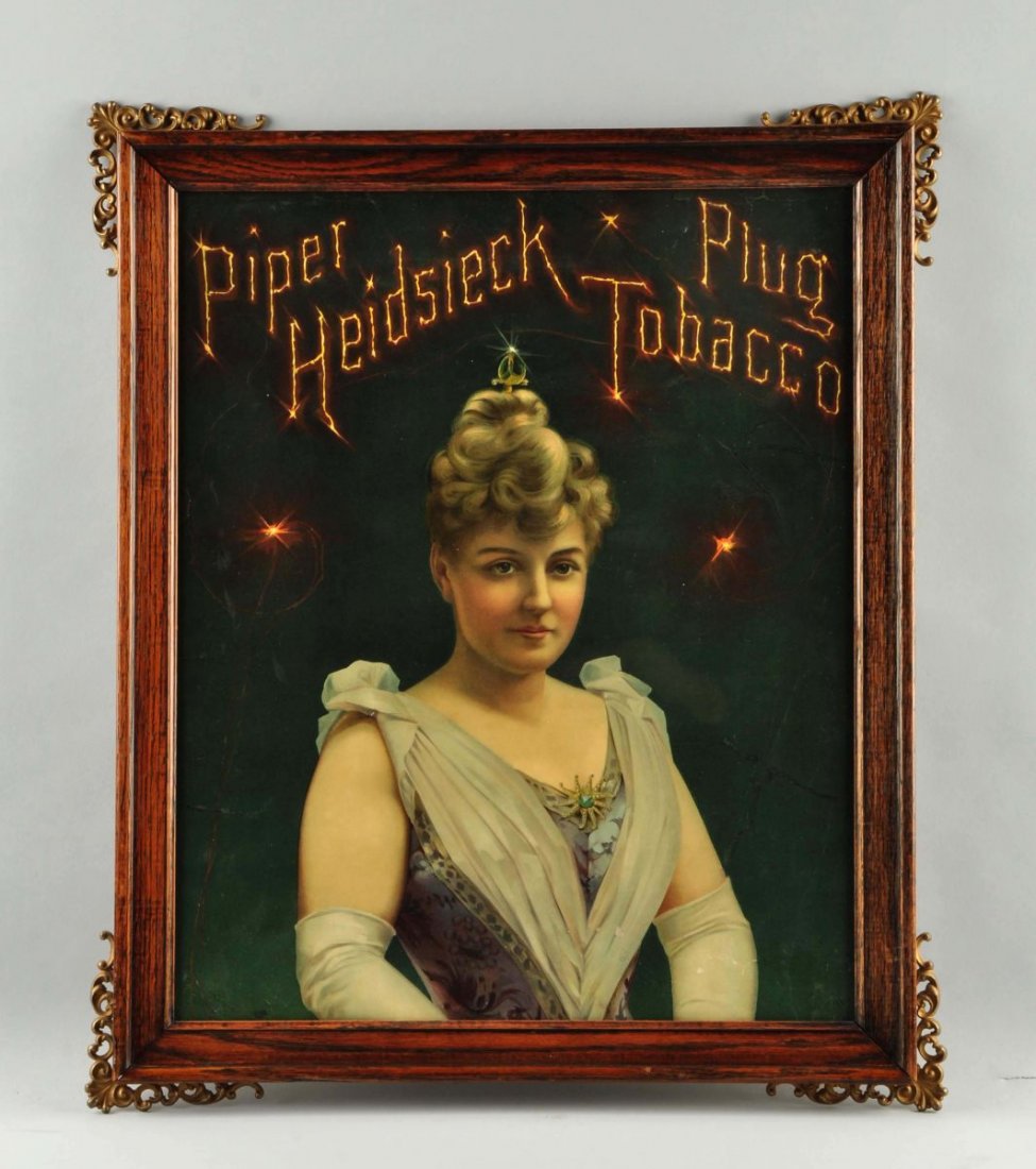 Piper Heidsieck Plug Tobacco Advertising Poster. (1 of 2)