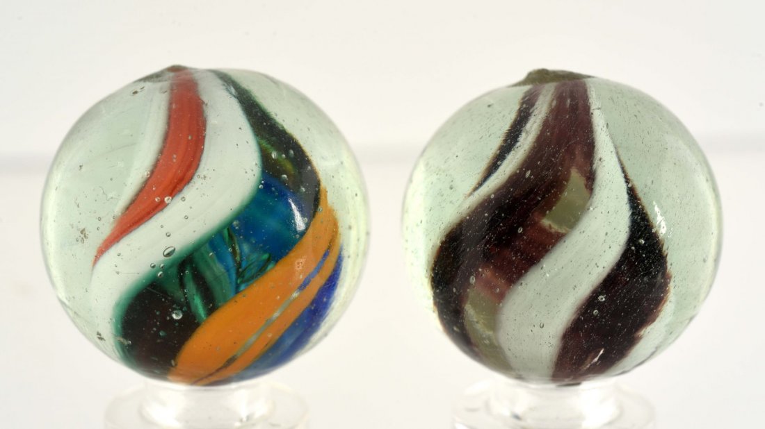 Lot of 2: Naked Solid Core Swirls. (1 of 4)