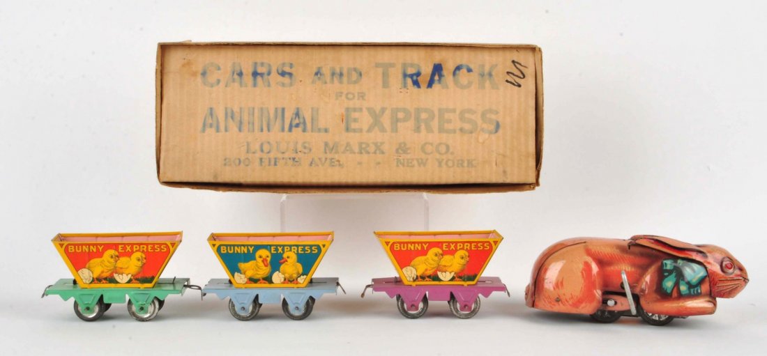 Scarce Marx Tin Litho Wind-Up Bunny Express Train. (1 of 2)